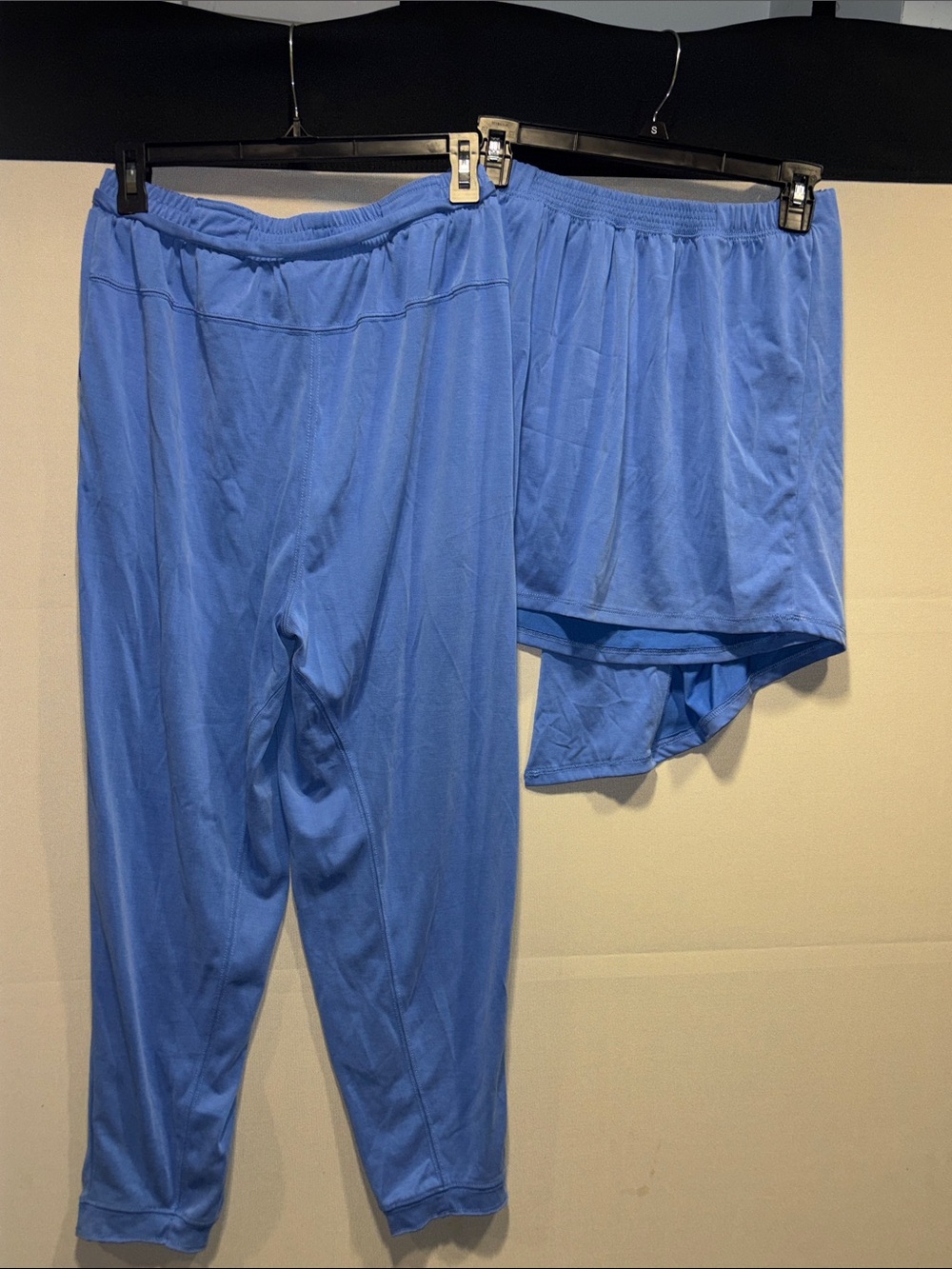 Blue Women's Drawstring Lounge Pants and Top, sold together. By Anthropologie. - Picture 9 of 10